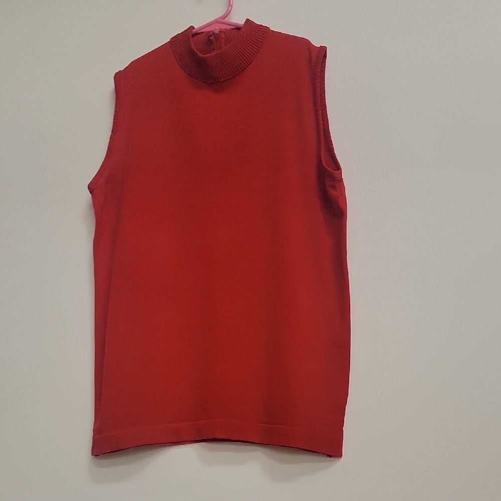 Booth Bay Red Ribbed Sweater